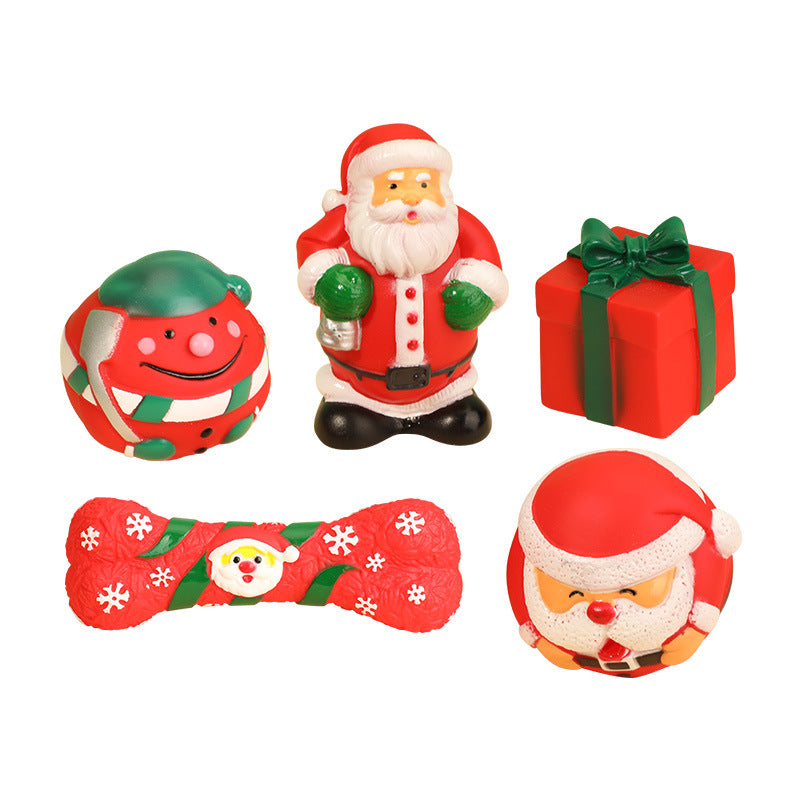 Christmas Dog Chew Toy Set