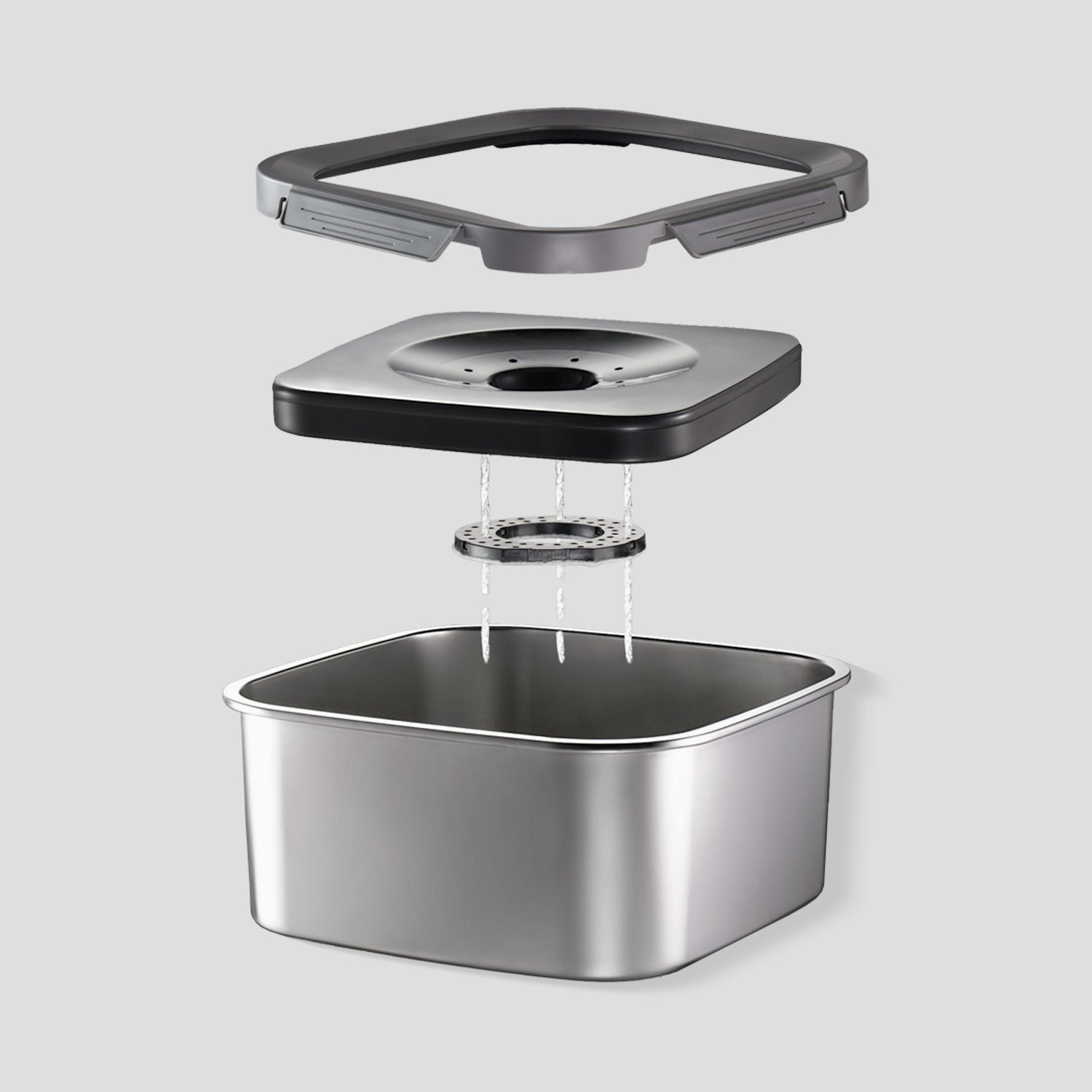 Stainless Steel Spill-Proof Dog Bowl