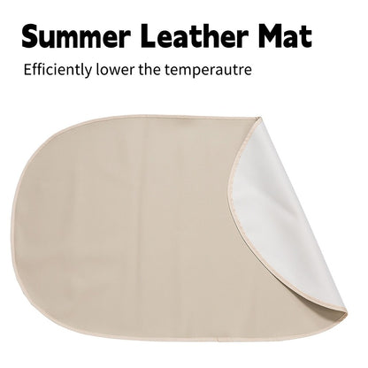 Summer leather mat for pets to keep cool in warm weather.