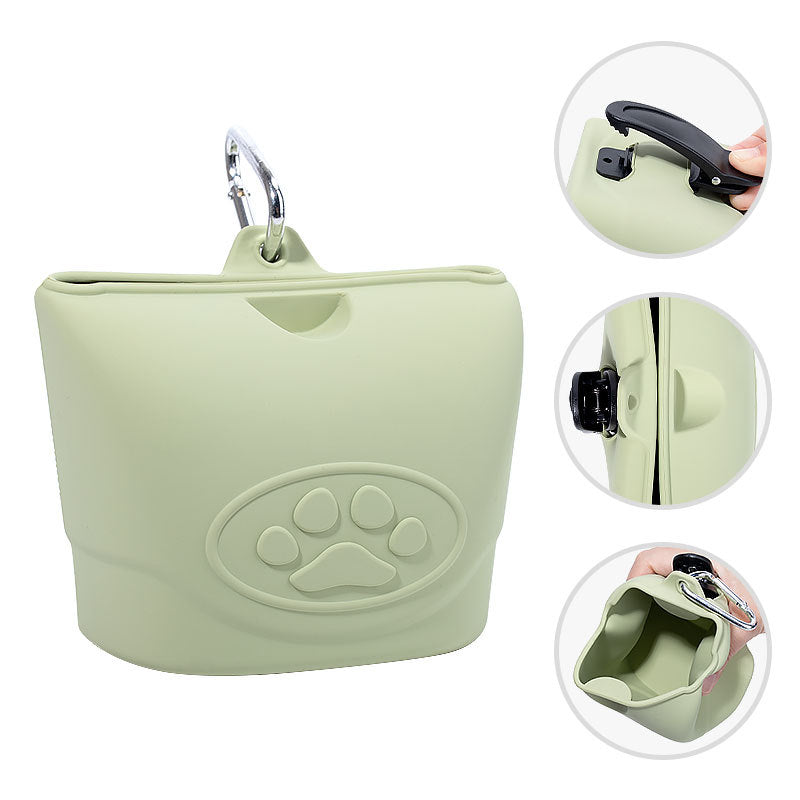 Silicone Portable Pet Walking Bag for Dog Training, Travel, Outdoor