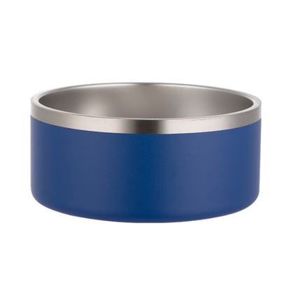 Blue heavy duty stainless steel bowl