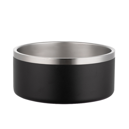 Black heavy duty stainless steel bowl