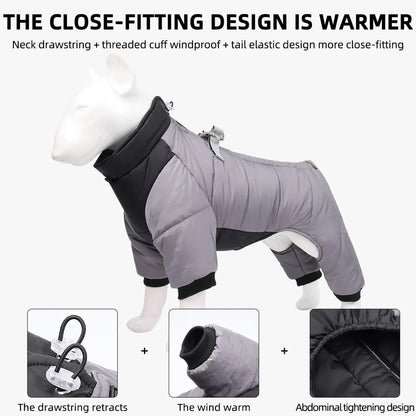 Winter Reflective Waterproof Dog Jacket