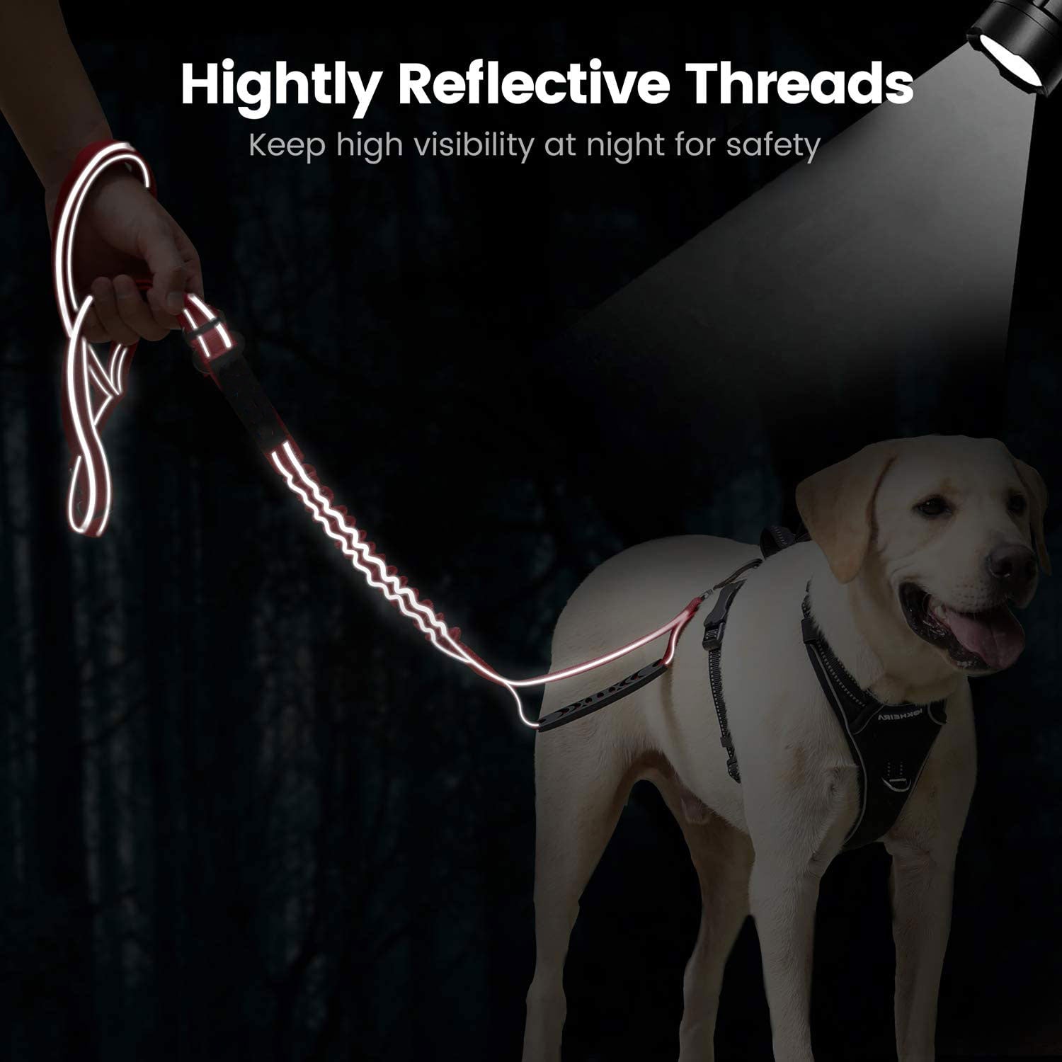 High reflective traction rope