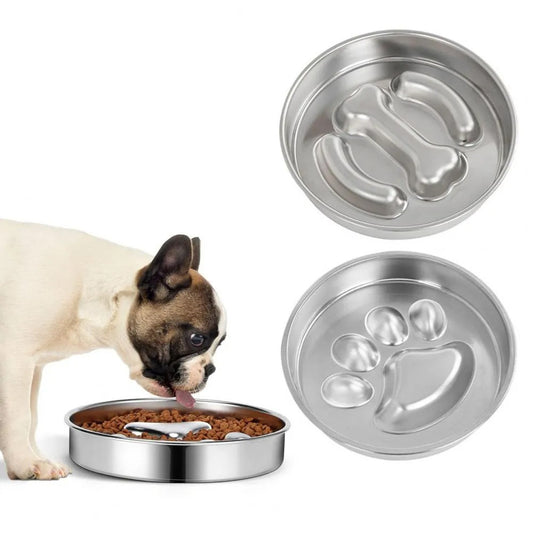 Stainless Steel Dog Bowl Slow Feeder