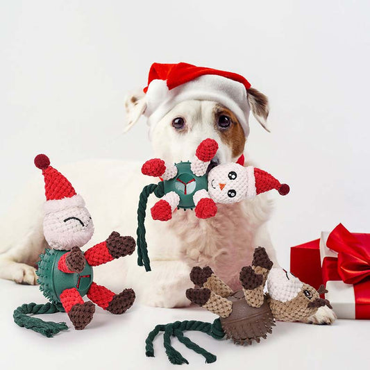 Christmas Multifunctional Treat-Dispensing Dog Toy