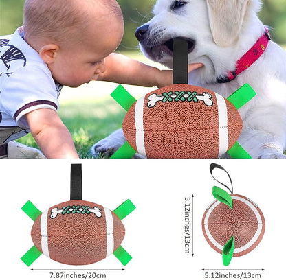 Interactive Dog Toys Rugby Dog Ball