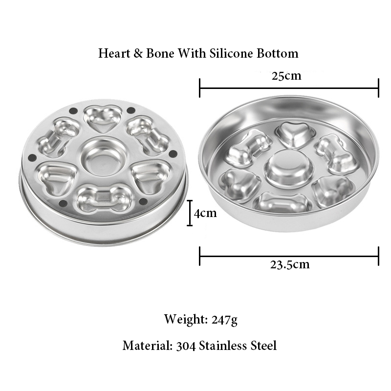 Stainless Steel Dog Bowl Slow Feeder