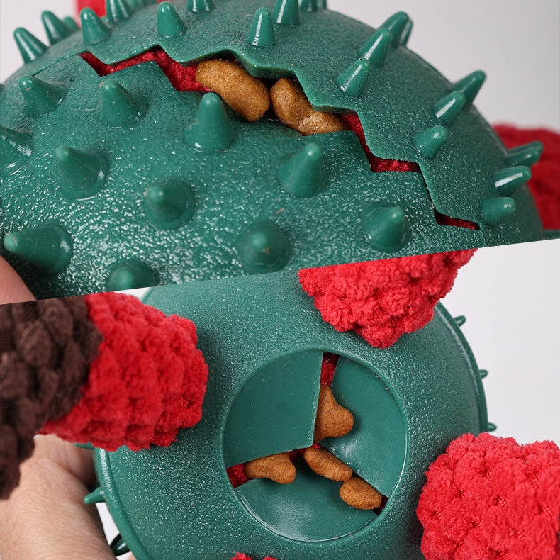 Christmas Multifunctional Treat-Dispensing Dog Toy