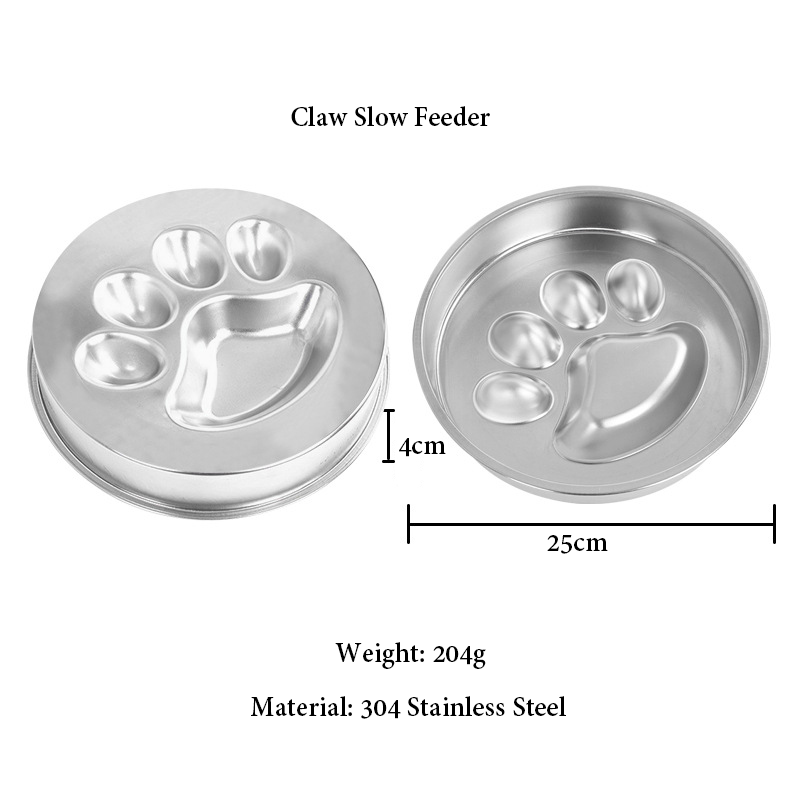 Stainless Steel Dog Bowl Slow Feeder