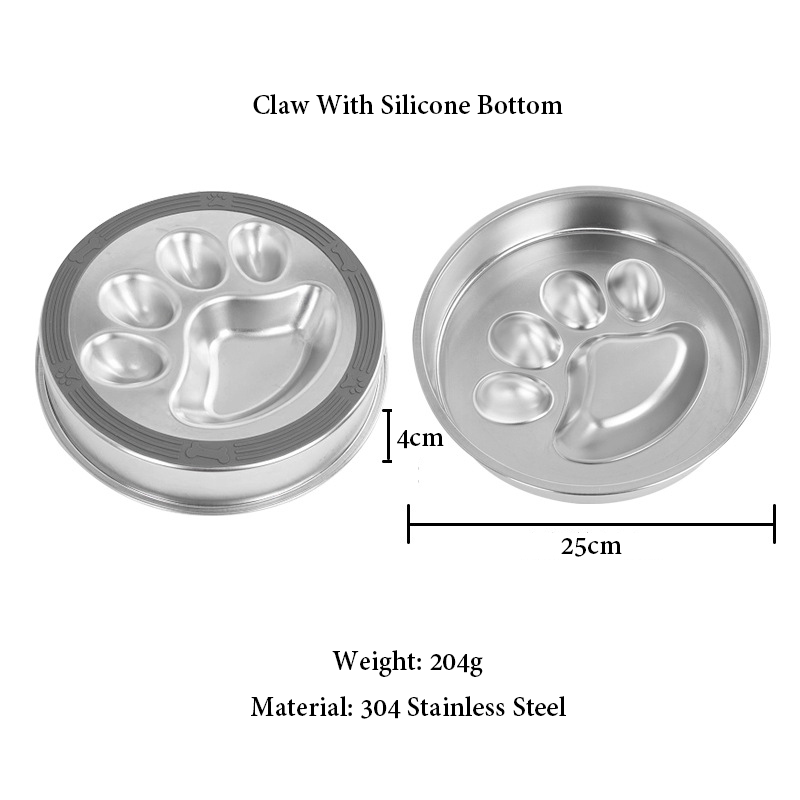 Stainless Steel Dog Bowl Slow Feeder