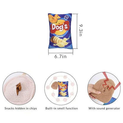 Interactive Dog Toys Potato Chips